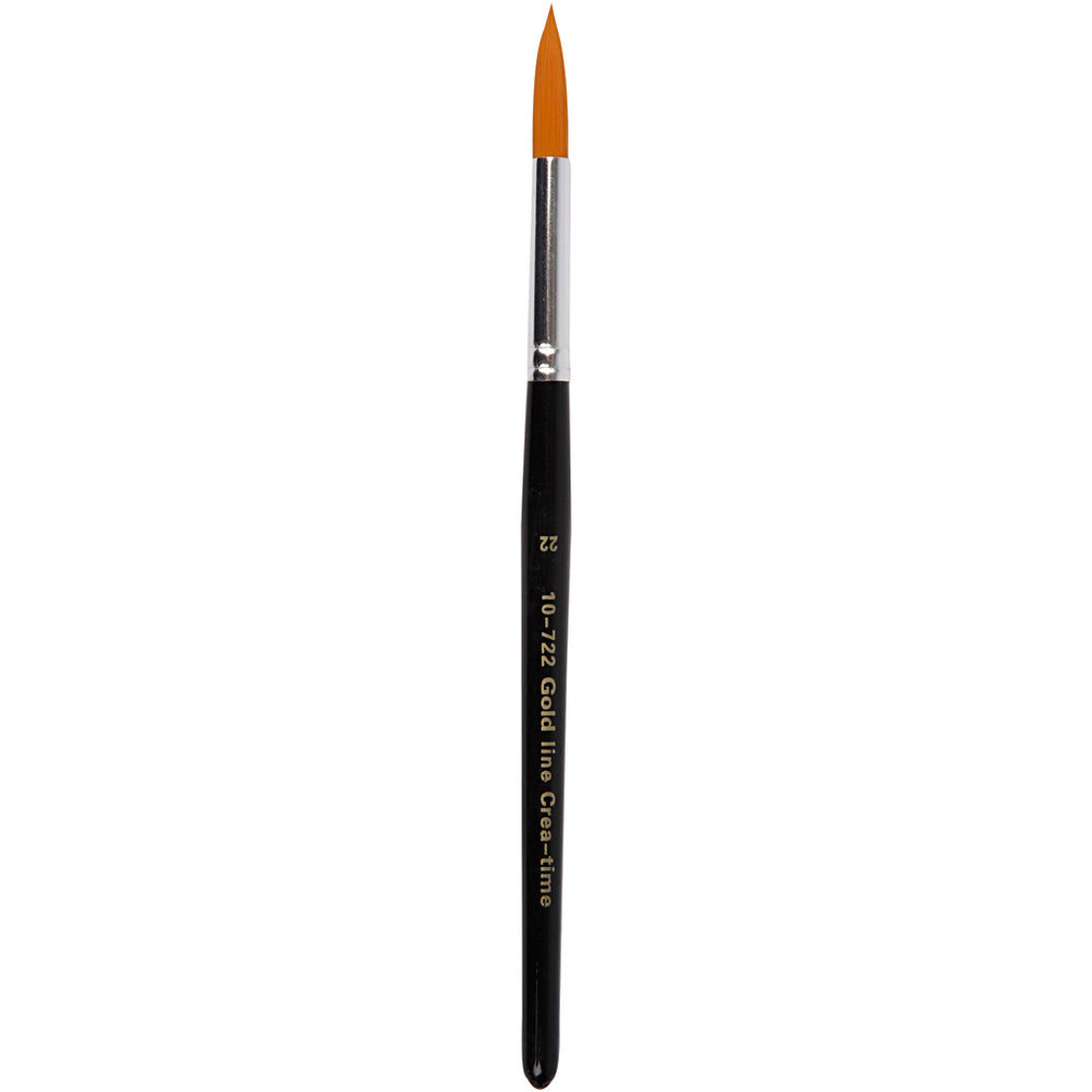 Gold line penselen, afm 22, l: 21 cm, b: 8 mm, rond, 6 stuk 1 doos