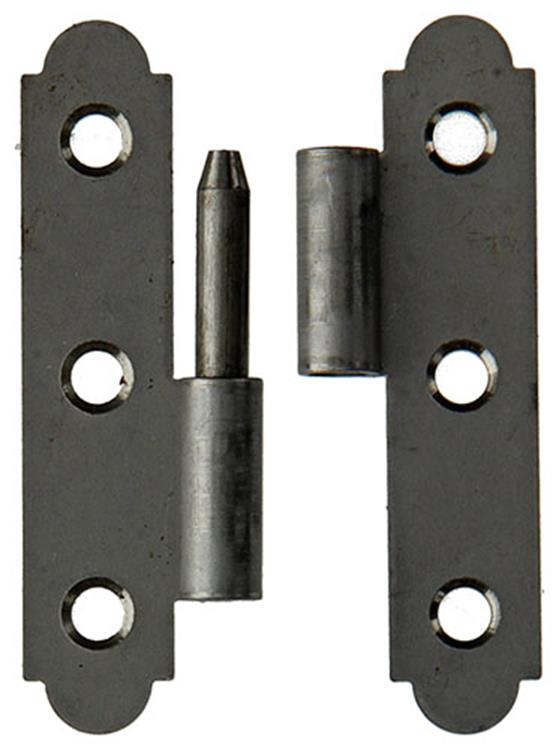 Mack 1013707 - 2 spaanse paumellen links inox h 80 - b 45 mm | 5 stuks