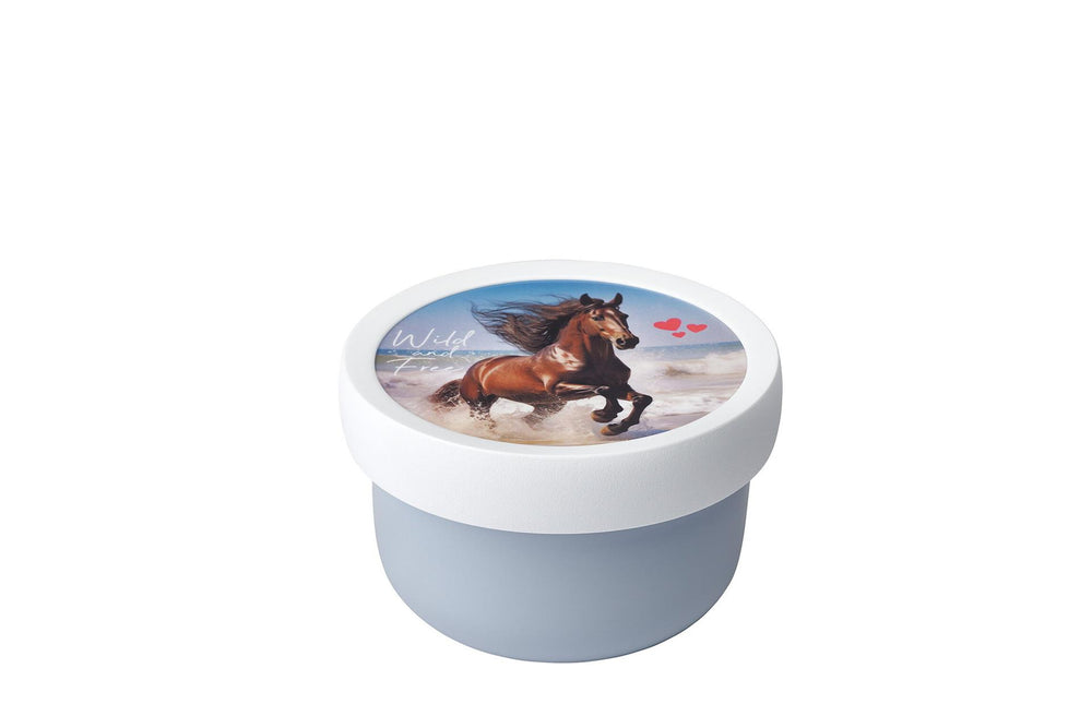 Mepal campus fruitbox 300 ml wild paard wit blauw