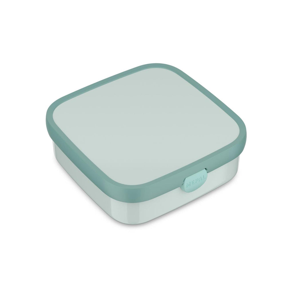 Mepal bento lunchbox groot campus - 1.25 l - inclusief 2 uitneembare lekdichte bentobakjes vorkje - cool mint