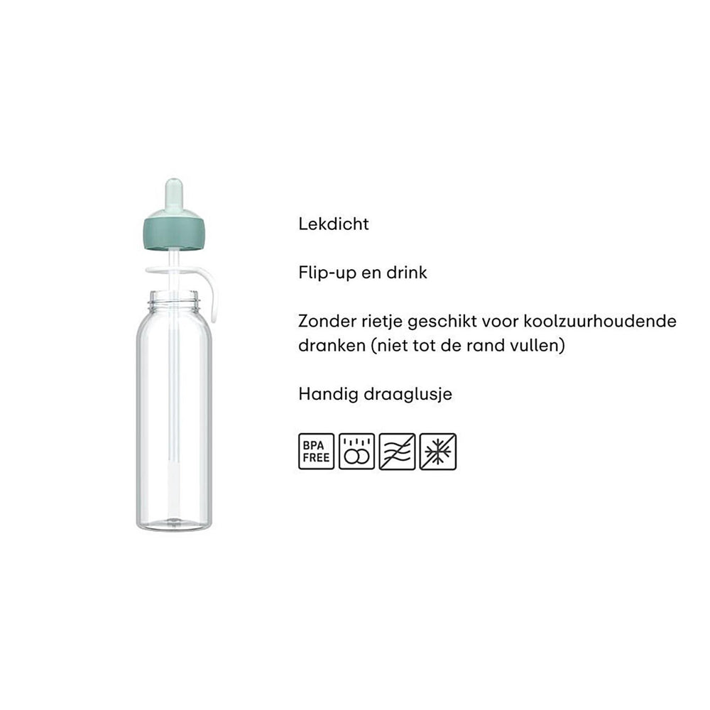 Mepal waterfles flip-up campus 500ml - cool blue