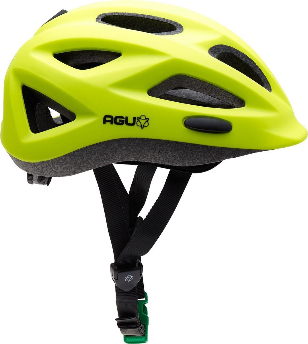 Agu go kids fietshelm kind - kinderhelm geel - fietshelm one size 48-54 cm - voldoet aan en1080 keurmerk