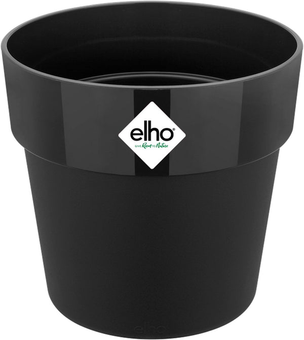Elho b.for original rond 16 - bloempot voor binnen - 100% gerecycled plastic - ø 15.9 x h 14.6 cm - living black