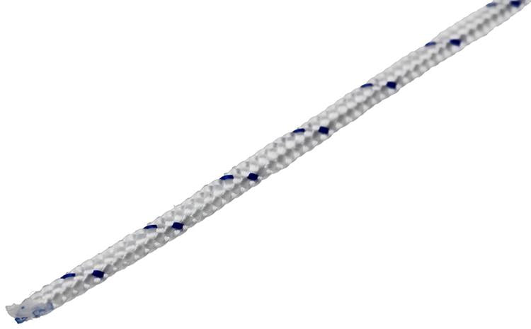 Mack 1013957 - pp gevlochten wit blauw bobijn3mm 75m | 5 stuks