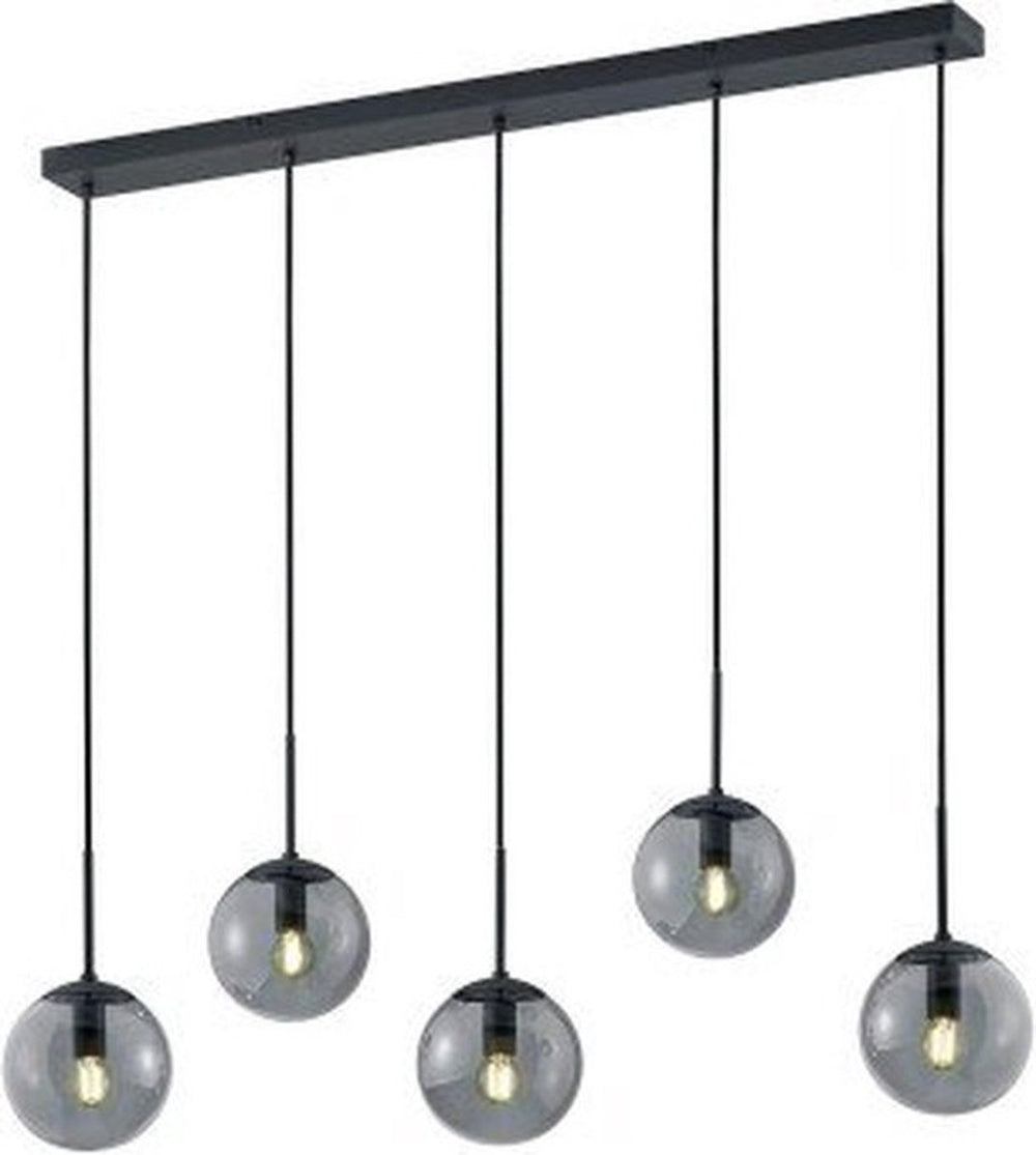 Trio balini - hanglamp - antraciet - excl. 5x e14 28w