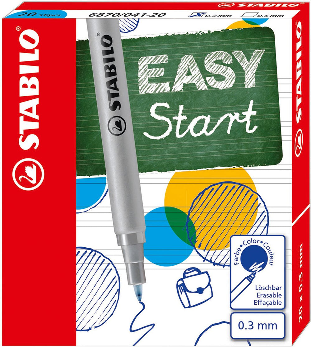 Stabilo easyoriginal - penvulling - fine 0,3 mm - doos met 20 stuks