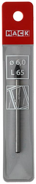 Mack 1018284 - glas- tegelboor ø 6,0 x 65 mm | 5 stuks