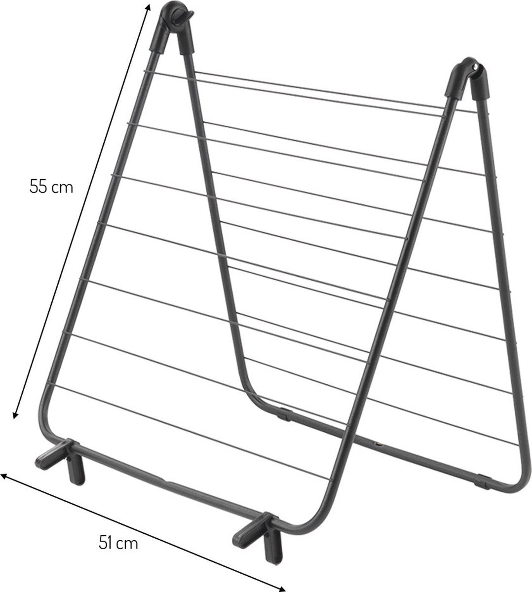 Tomado - nevis baddroogrek - 7 meter drooglengte - zwart