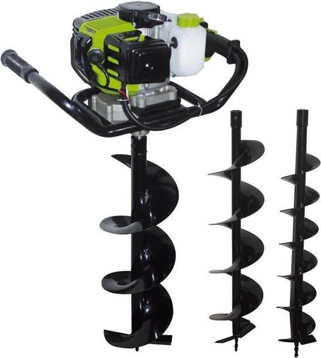Zipper benzine grondboor zi-elb70 | 70 cm | 1,65 kw | 3000 1 min| inclusief 3 boren (100 150 200 mm)