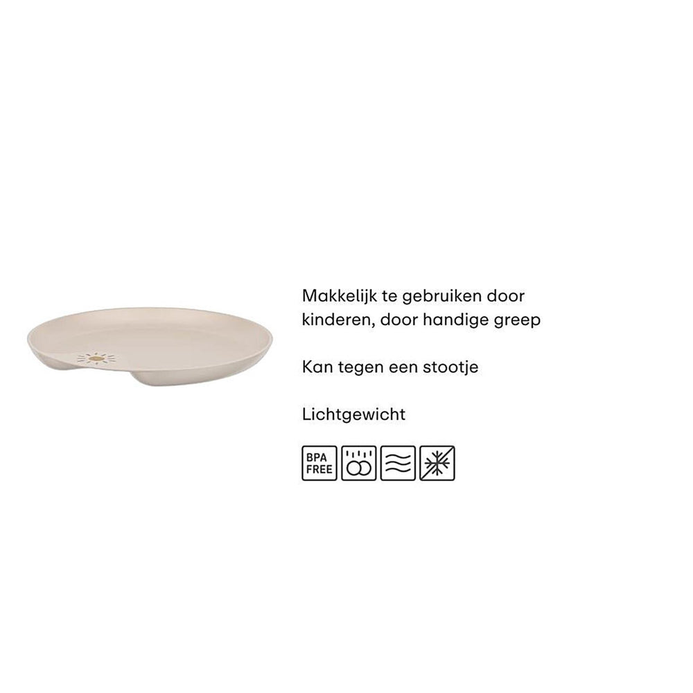Mepal mio kinderbord little dutch - magnetronbestendig - met greep - kinderservies - forest friends