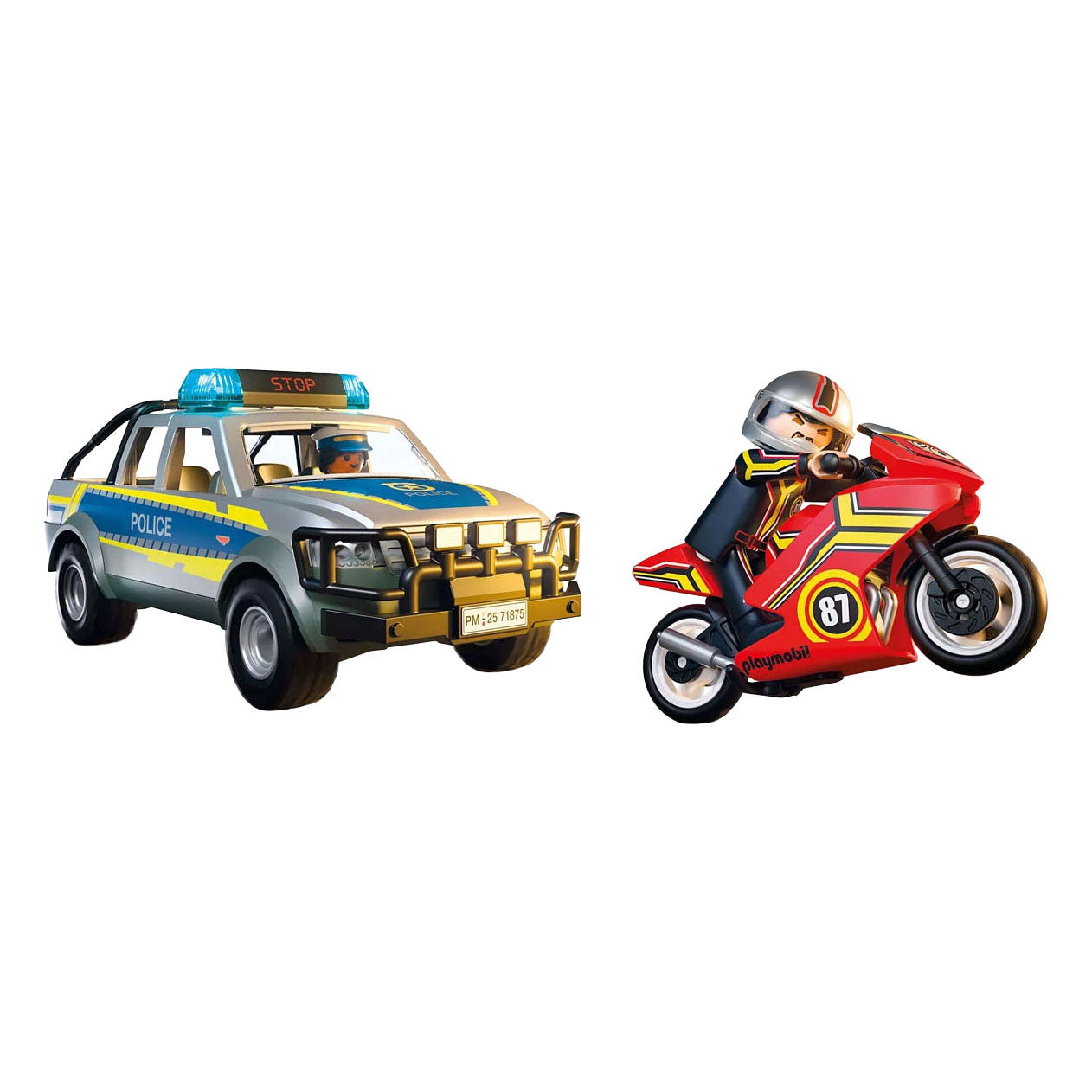 Playmobil city action achtervolging met politie-ophaaldienst - 71876