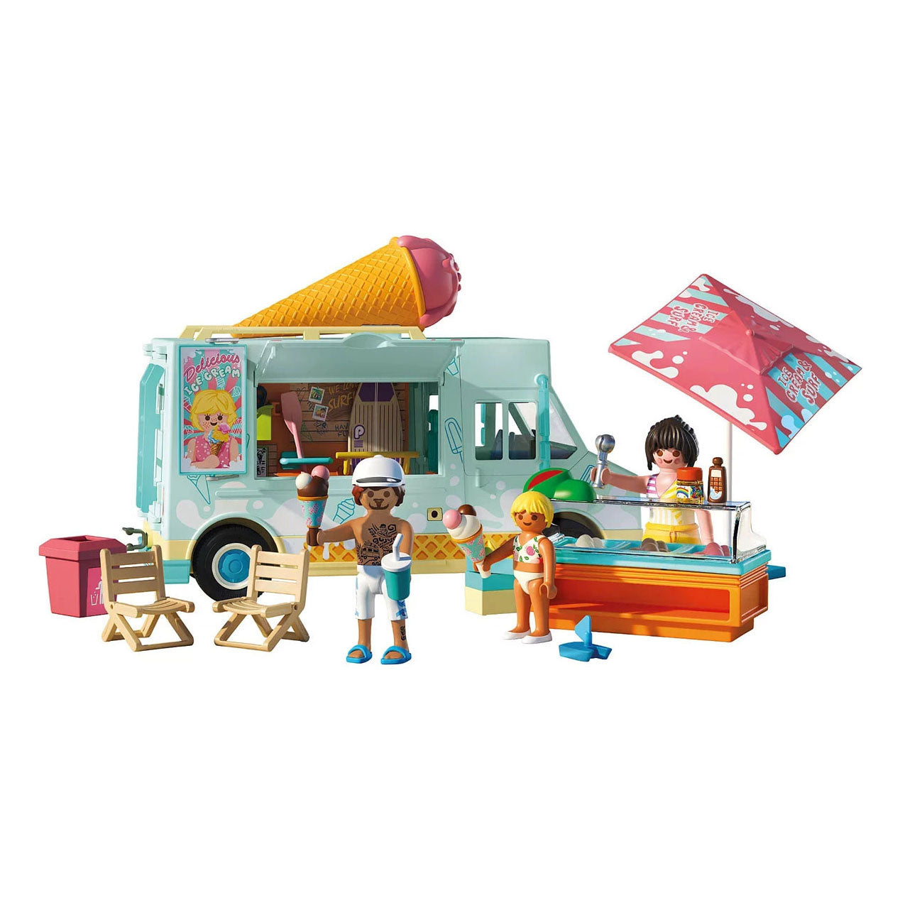 Playmobil my life ijscowagen met surfshop - 71905