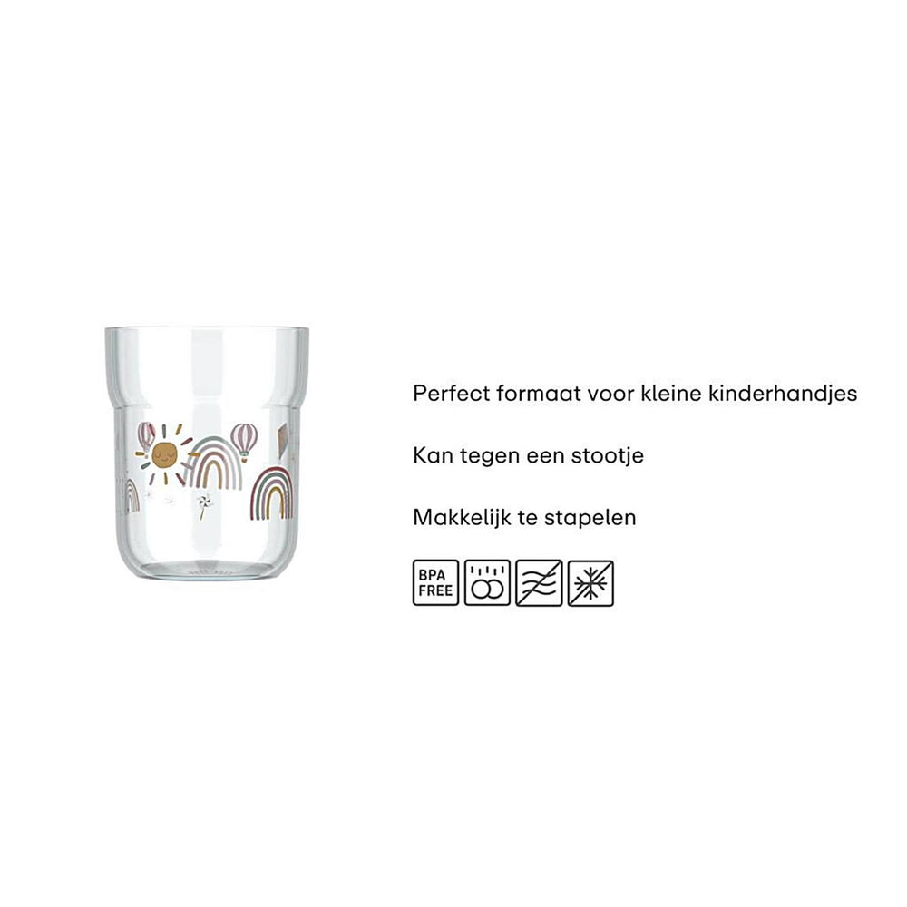 Mepal sunshine rainbow kinderglas mio 250ml