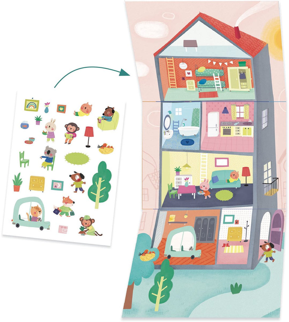 Djeco multi-activiteitendozen animal houses