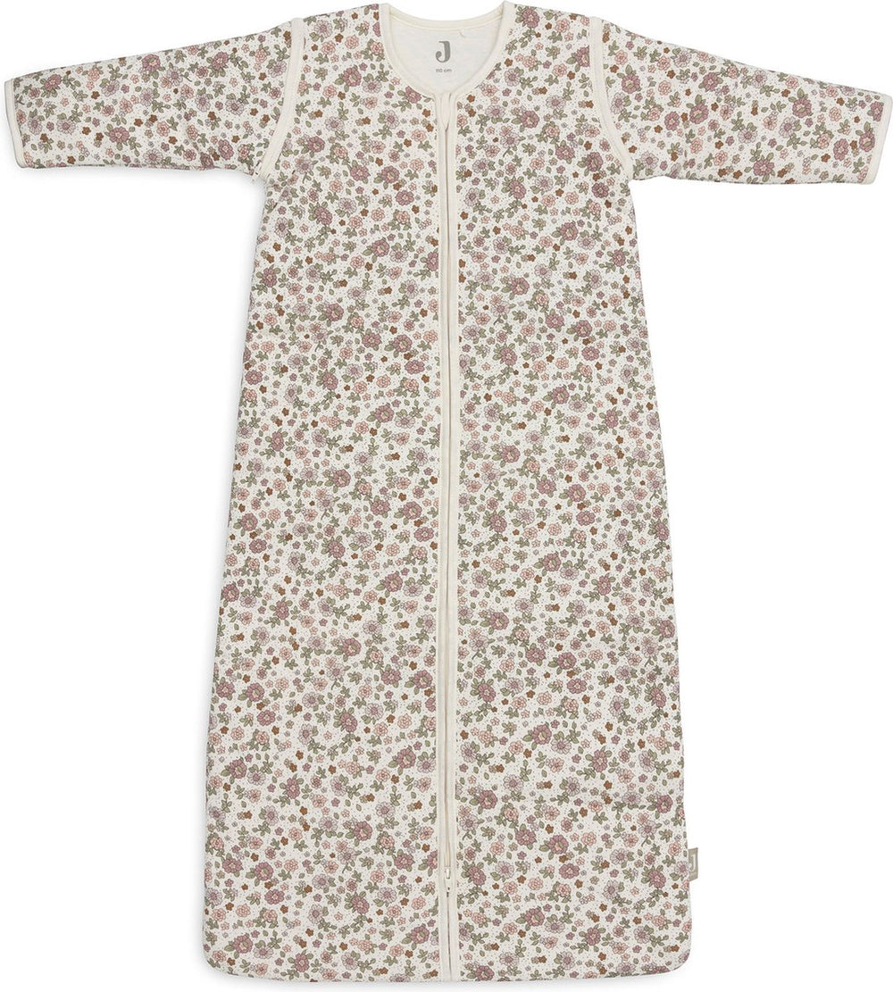 Jollein baby slaapzak winter met afritsbare mouw 110cm retro flowers - winterslaapzak