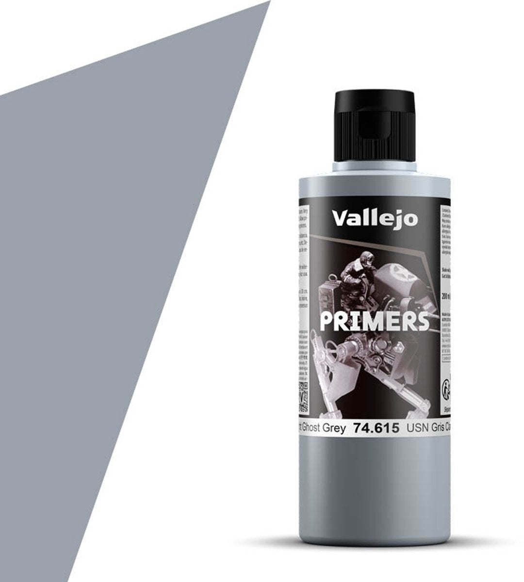 Vallejo hobbyverf acrylverf - 74615 usn light ghost grey - primer - acryl verf flesje - 200 ml