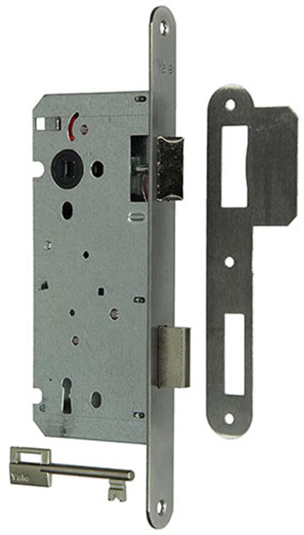 Yale 1019045 - 1 dubbel insteekslot l r inox a1353-27 55mm | 3 stuks