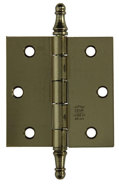 Yale 1019146 - 3 vaasknopscharnieren verbronsd 76x76mm | 2 stuks