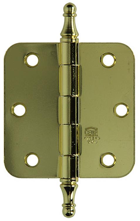 Yale 1019152 - 3 vaasknopscharnier vermess. afger.hoek 76x76mm | 2 stuks