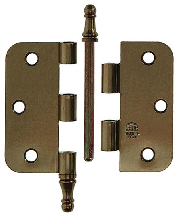 Yale 1019153 - 3 vaasknopscharnier verbr. afger.hoek 76x76mm | 2 stuks