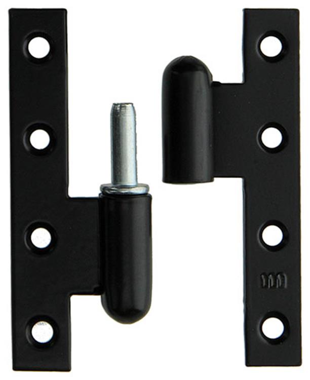 Yale 1019156 - 3 zware paumellen zwart geplast.links 110x70mm | 5 stuks