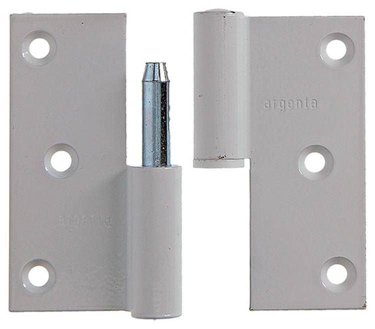 Yale 1019159 - 3 paumellen alu wit rechte hoek links 80x80mm | 5 stuks