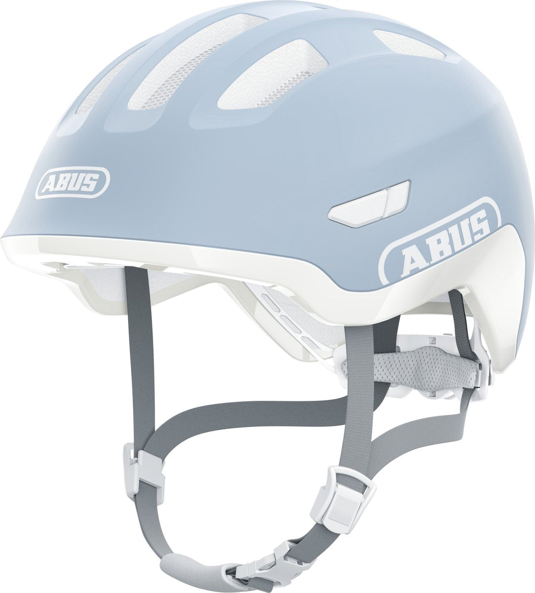 Abus kinderhelm smiley 3.0 ace led - fietshelm met licht - diepe pasvorm ruimte voor een vlecht - voor meisjes en jongens - pure aqua, maat s