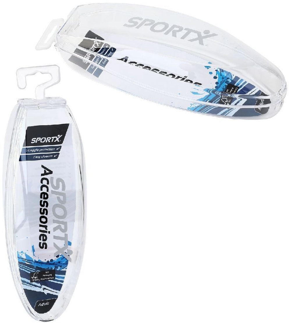 Sportx zwembril bewaardoos transparant