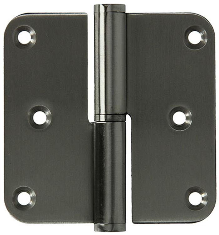 Yale 1019161 - 3 paumellen inox, afger.hoekenlinks 80x80mm | 5 stuks