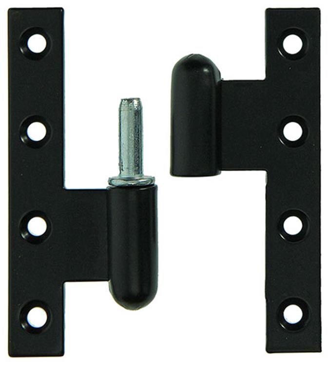 Yale 1019163 - 3 zware paumellen zwart geplast.links 110x80mm | 5 stuks