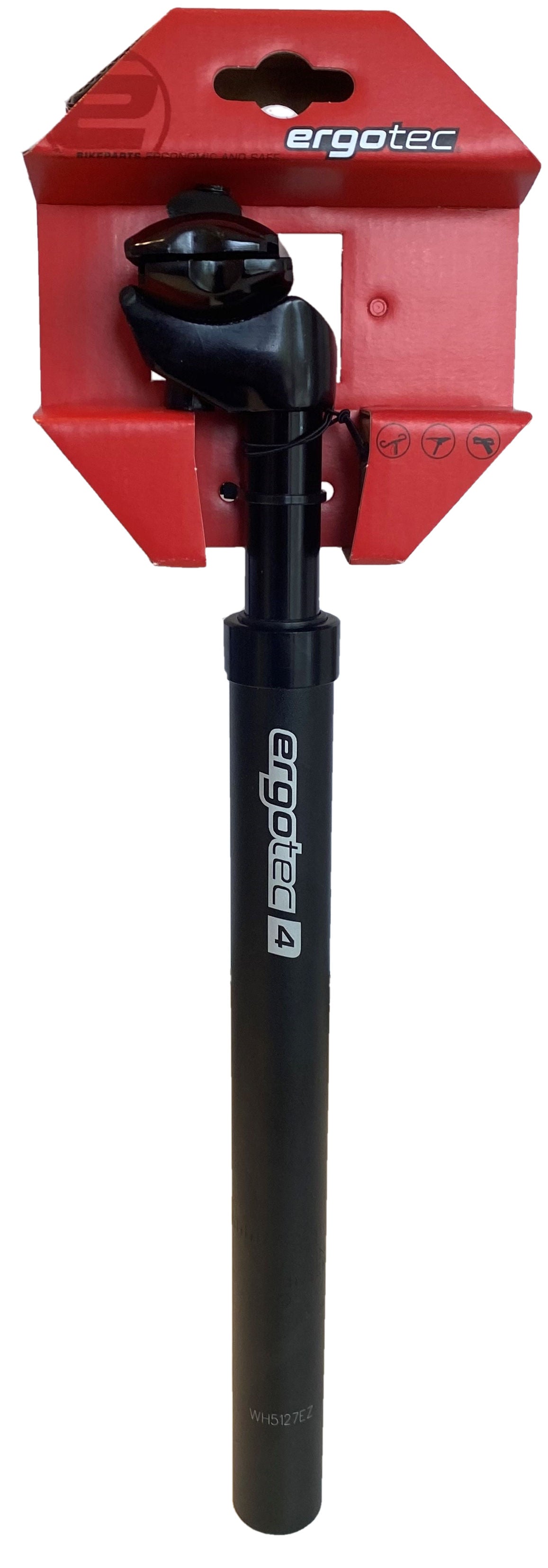 Elvedes zadelpen ergotec verend sp-4.0 ø27.2 350 mm - zwart