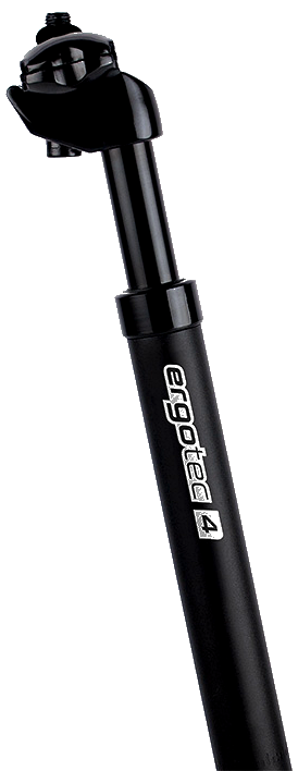 Elvedes zadelpen ergotec verend sp-4.0 ø27.2 350 mm - zwart