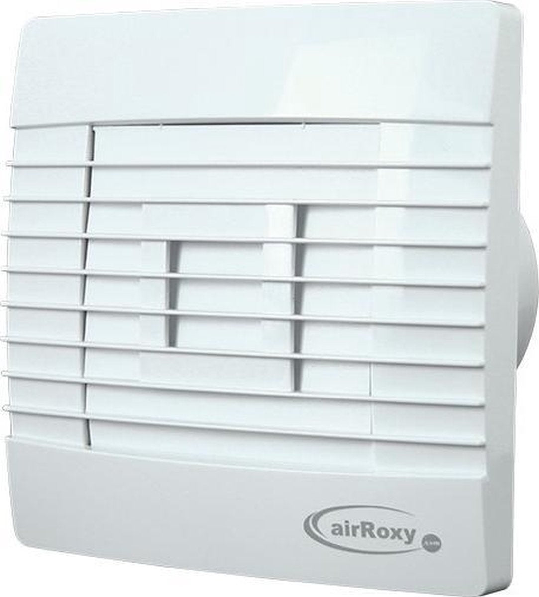 Air roxy badkamerventilator met automatische sluitklep vochtsensor en timer 100 mm wit - prestige 100zghs