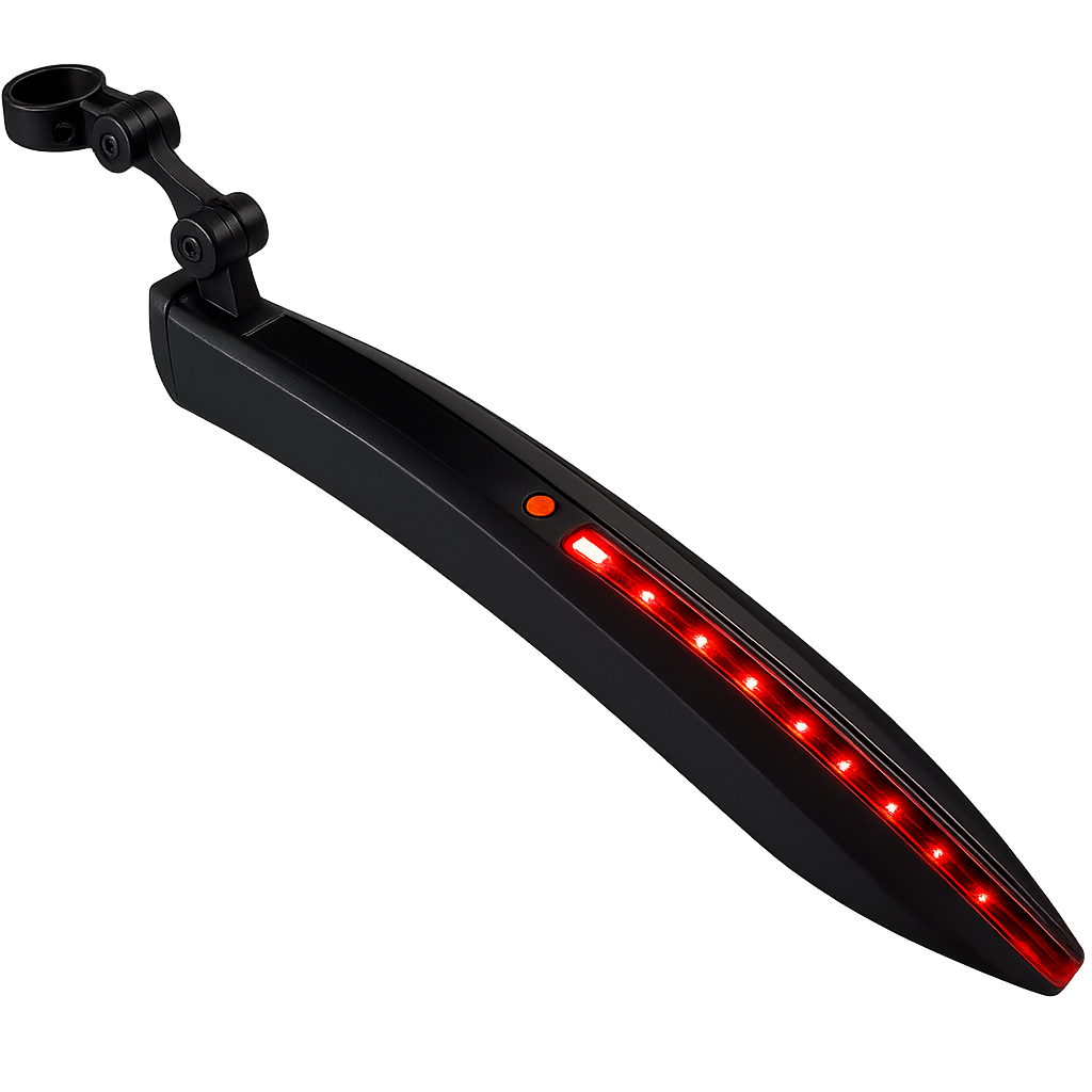 Mirage Spatbord achter 24-28 zadelpen met ledstrip