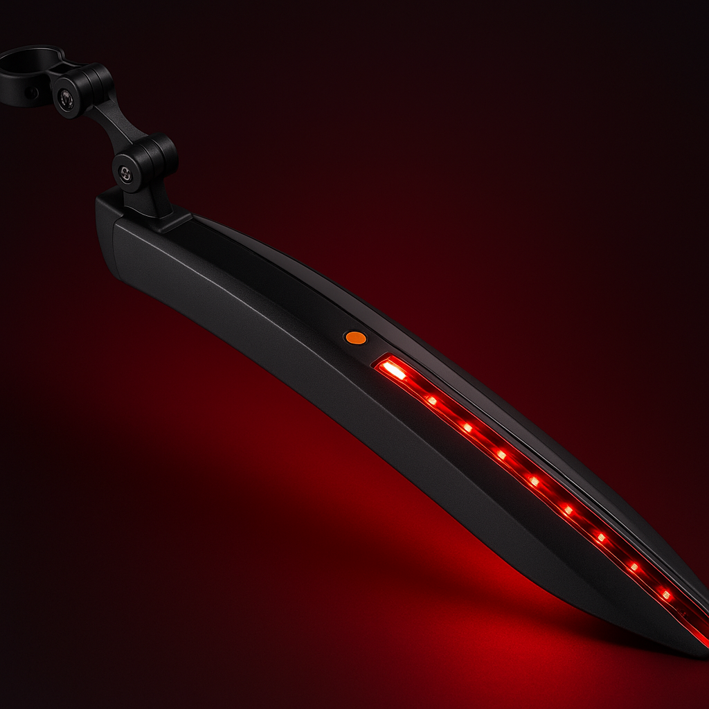 Mirage Spatbord achter 24-28 zadelpen met ledstrip