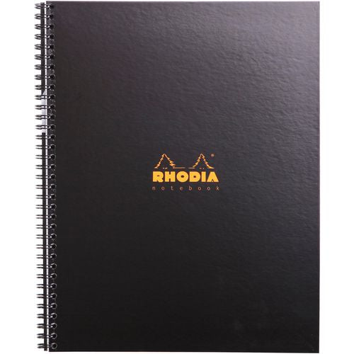 Notitieboek rhodia 191310c geperforeerd zwart