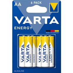 Batterijen energy aa varta 6 stuks