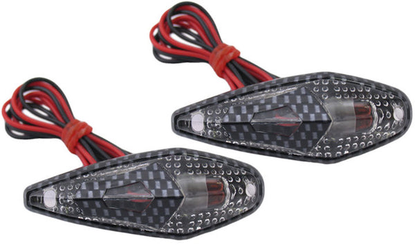 Lampes Beatle Boîtier en carbone Lentille transparente Lampe orange