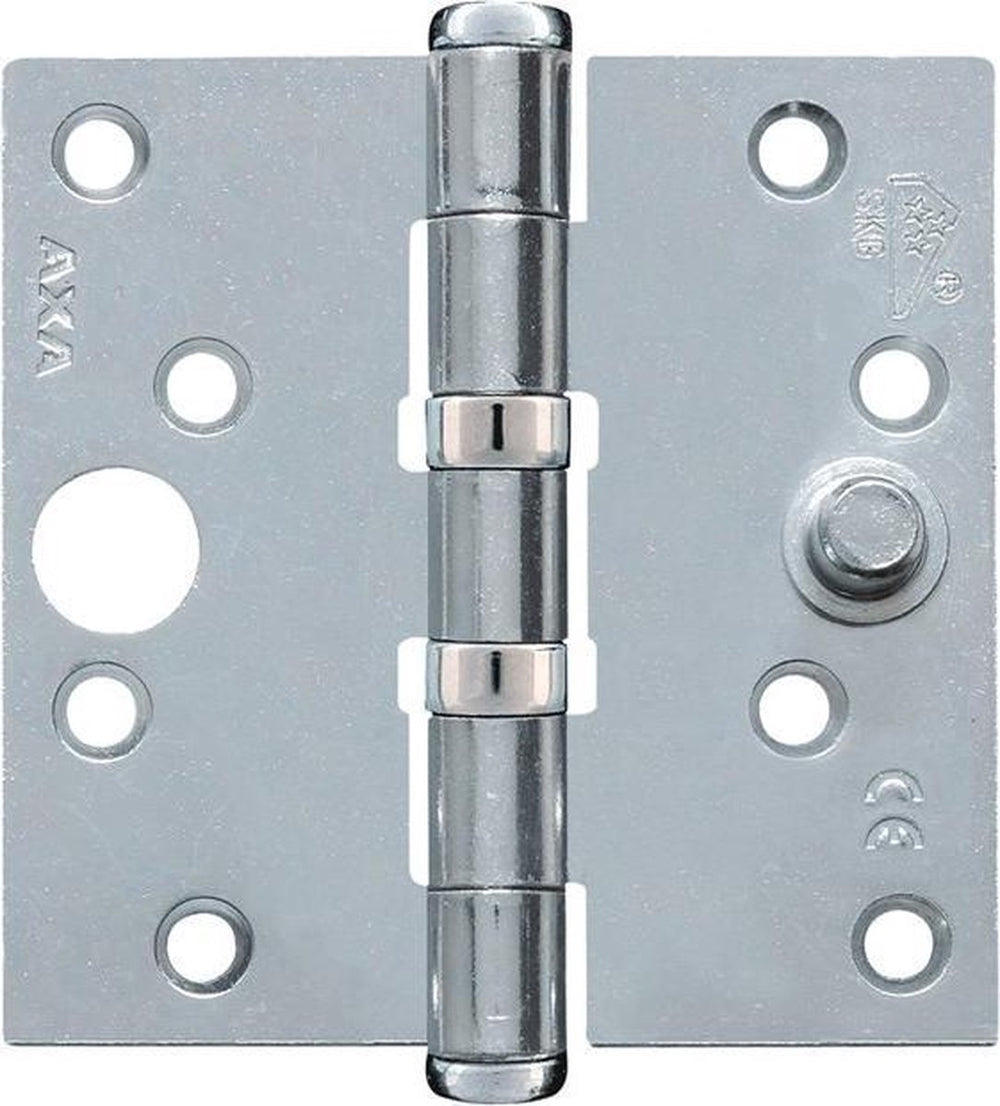 Axa kogellagerscharnier met rechte hoeken en dievenklauw - 89 x 89 mm