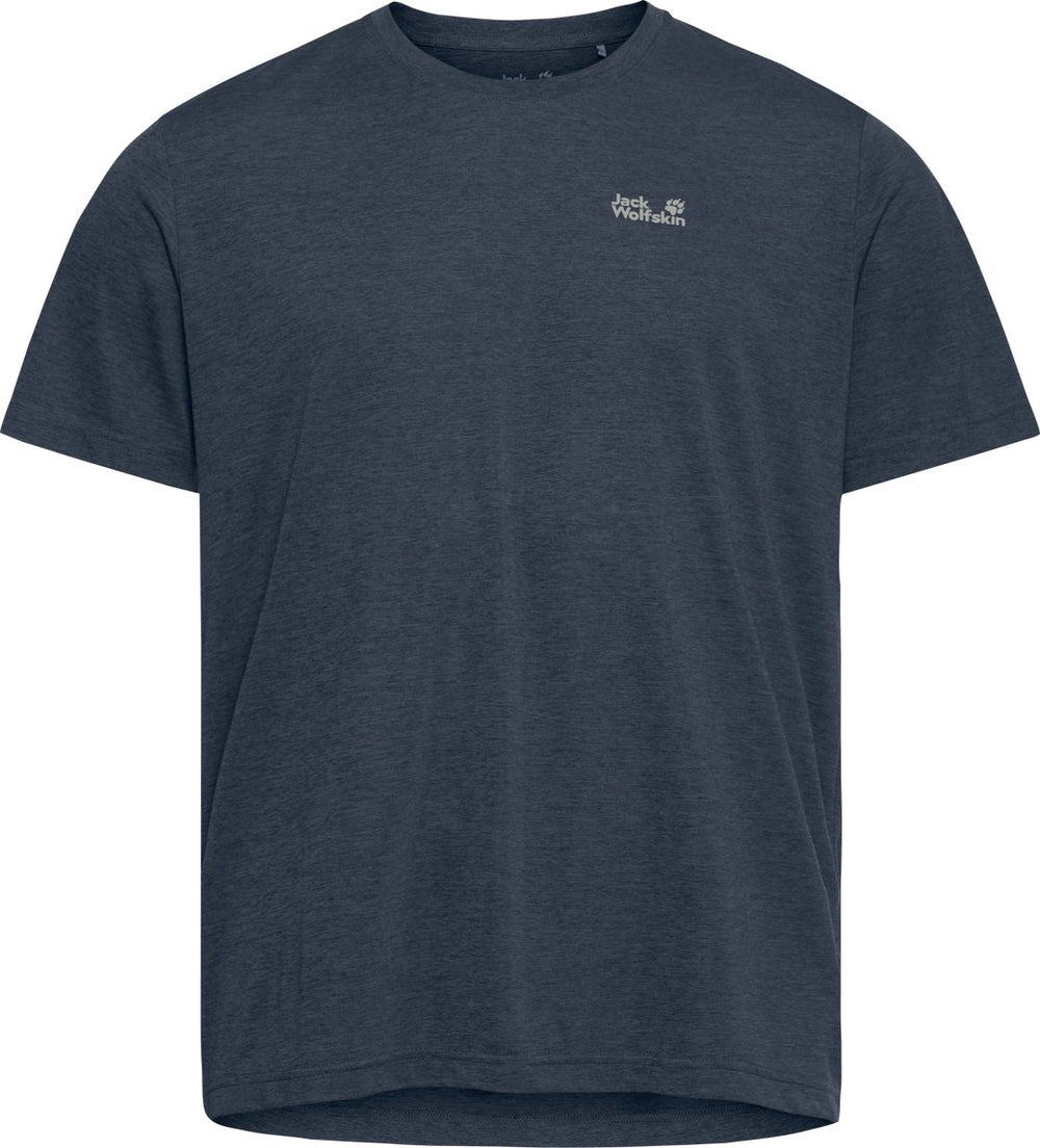 Jack wolfskin wildtrail t-shirt heren - heren korte mouw - midnight sky