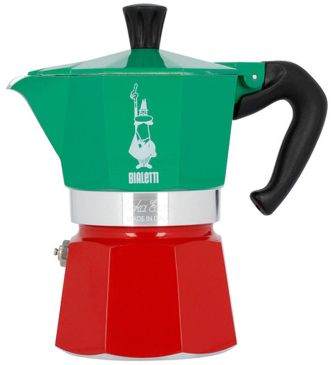 Bialetti moka express italia - percolator - 3 kops - aluminium