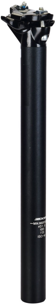 Zoom vaste zadelpen atb ø27,2 350mm 2-bouts zwart