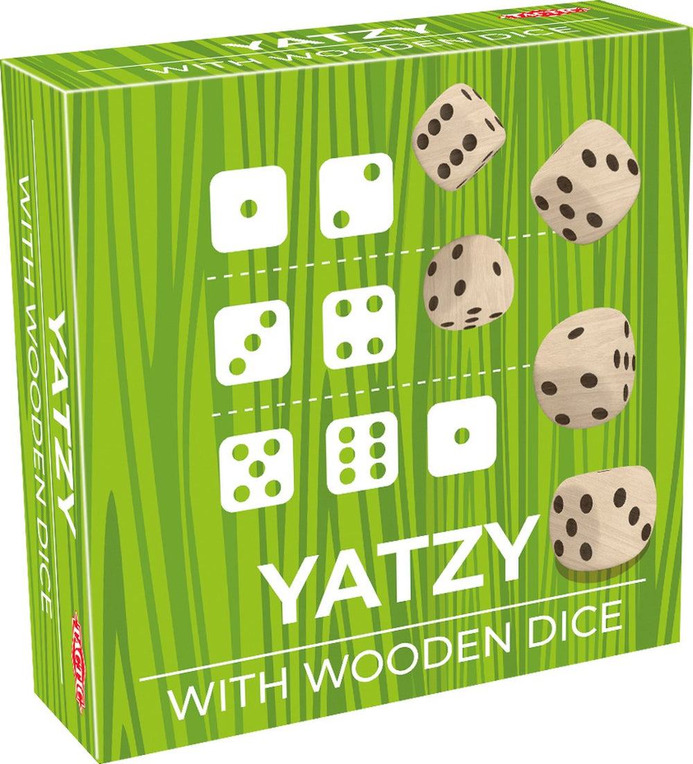 Tactic yatzy deluxe – dobbelspel – classic games – houten spel – vanaf 5 jaar