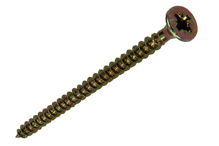 Mack 1017229 - spaanplaatschroef vz kop geelverz.14 st 3,5 x 50 mm | 10 stuks