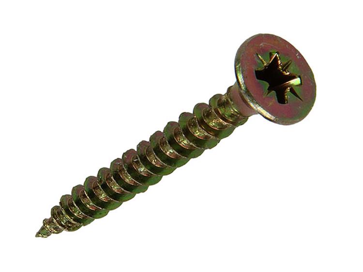 Mack 1017255 - spaanplaatschroef vz kop geelverz.12 st 5,0 x 40 mm | 10 stuks