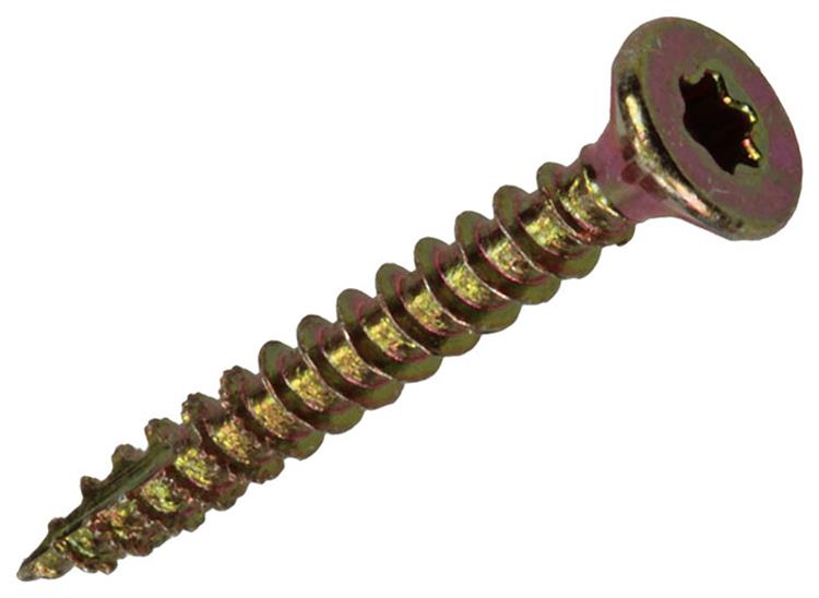 Mack 1017283 - spaanplschr.vzkop-zelfb. geelverz. 40 st 3,0 x 25 mm | 10 stuks