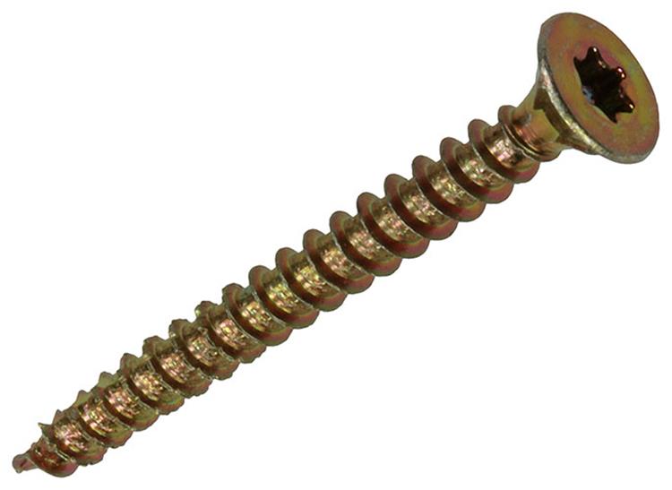 Mack 1017289 - spaanplschr.vzkop-zelfb. geelverz .24 st 3,5 x 35 mm | 10 stuks