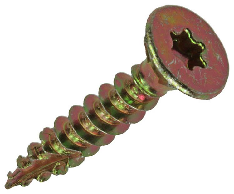 Mack 1017302 - spaanplschr.vzkop-zelfb. geelverz.20 st 4,5 x 25 mm | 10 stuks