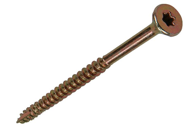 Mack 1017315 - spaanplschr.vzkop-zelfb. geelverz. 7 st 5,0 x 70 mm | 10 stuks