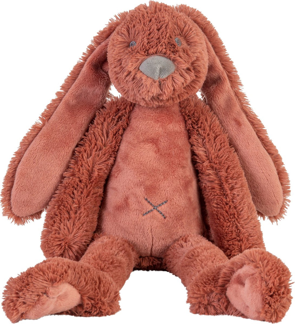 Happy horse konijn richie knuffel 38cm - roestbruin - baby knuffel